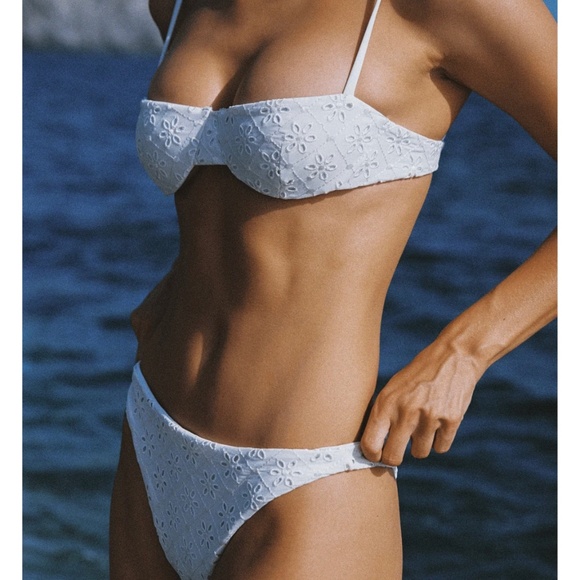 Juillet White Eyelet Bikini Set - Picture 1 of 11